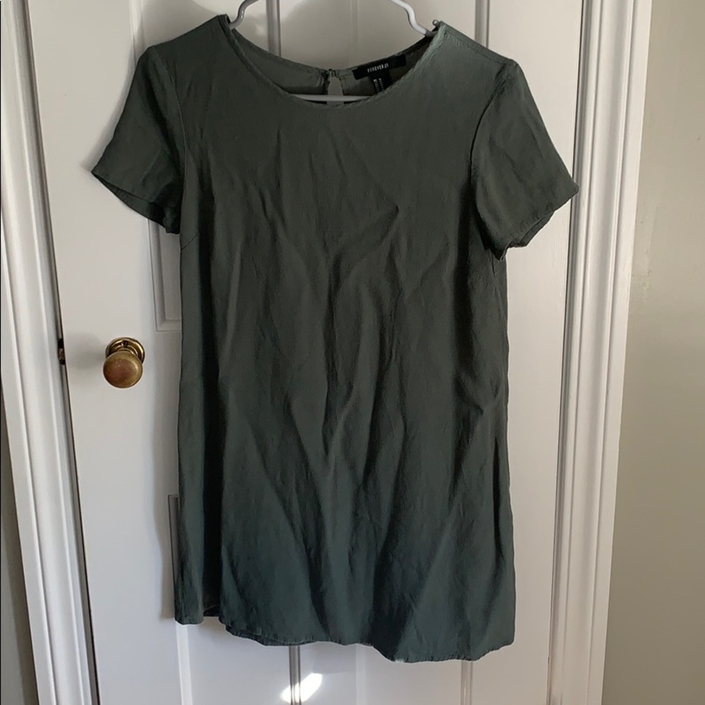 olive green slip dress